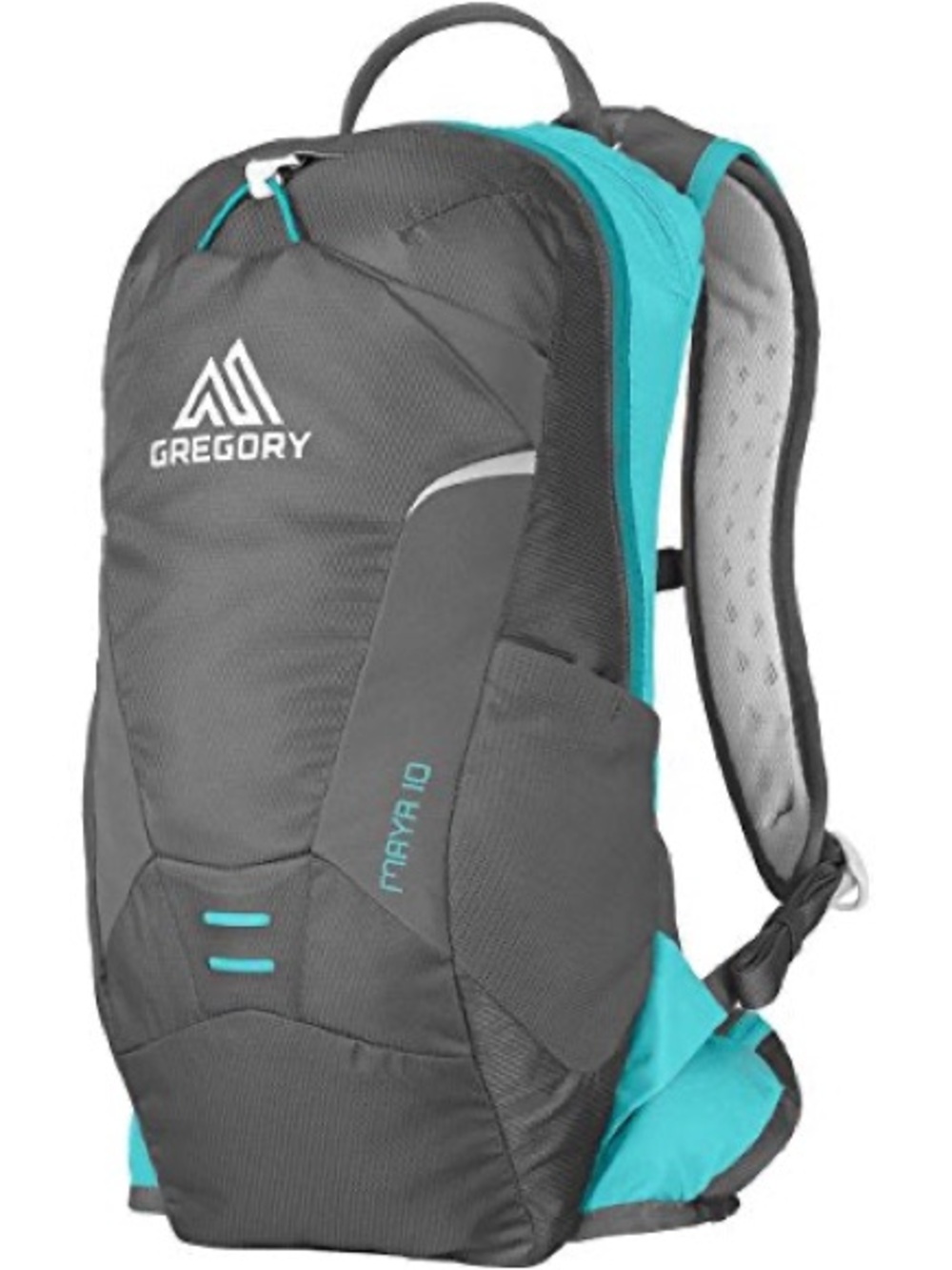 Gregory Maya 10 Gray & Teal Daypack - Compact Hiking Backpack. No bladder.